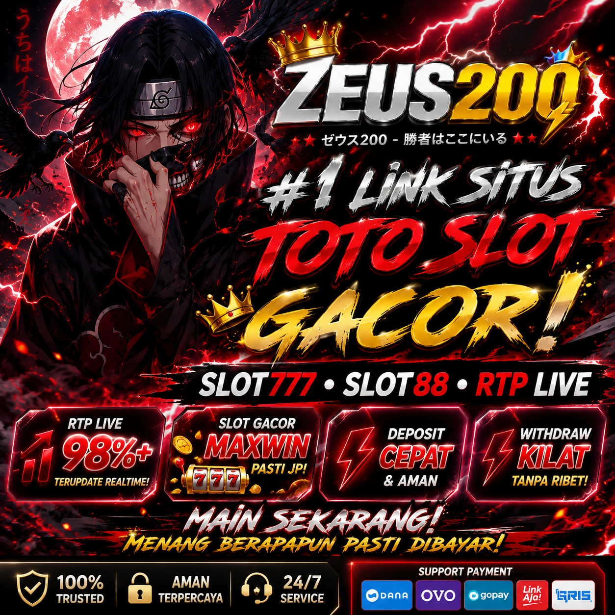 ZEUS200 Online | Link Situs Toto Slot Gacor Slot777 Slot88 Akses Cepat 2026